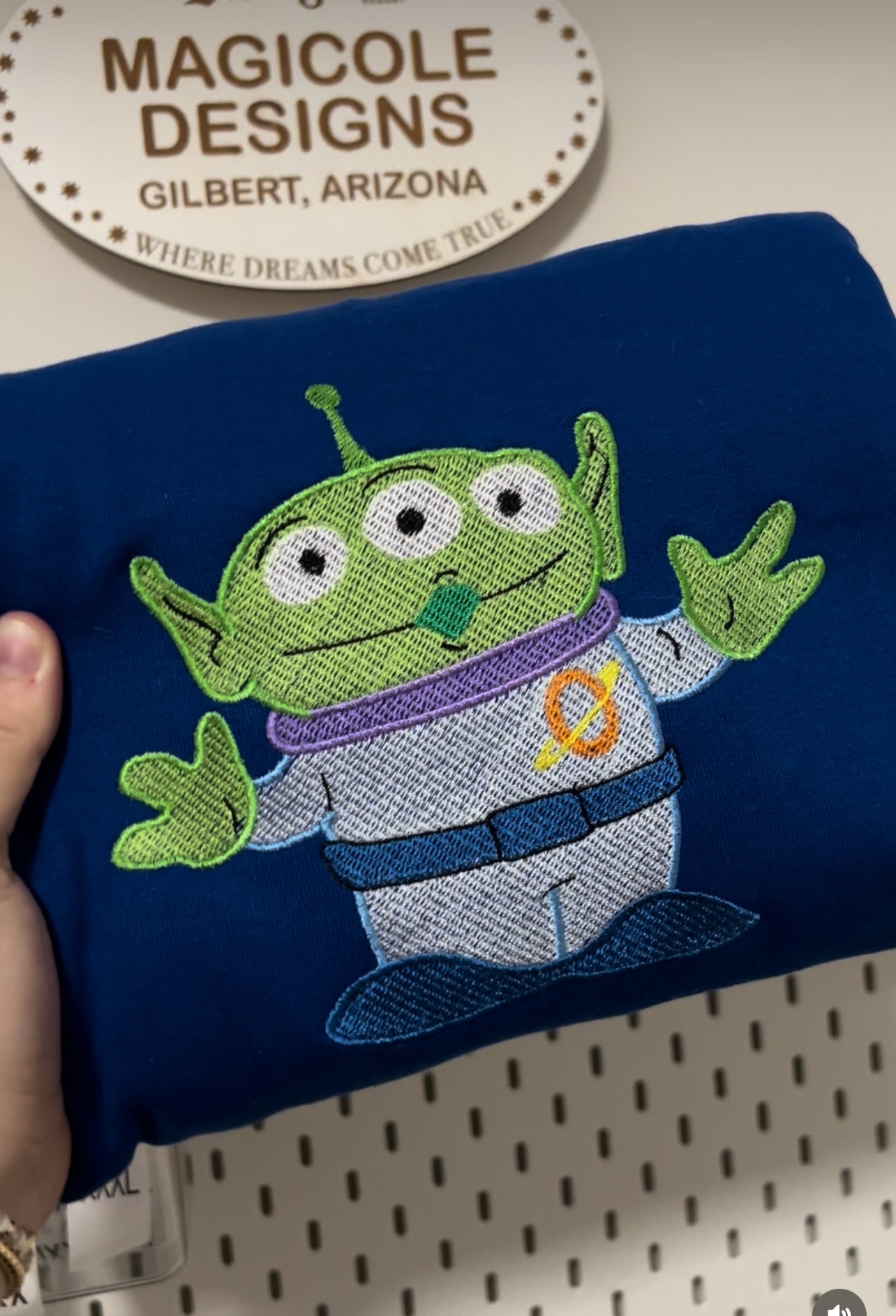 Aliens Embroidered Crewneck