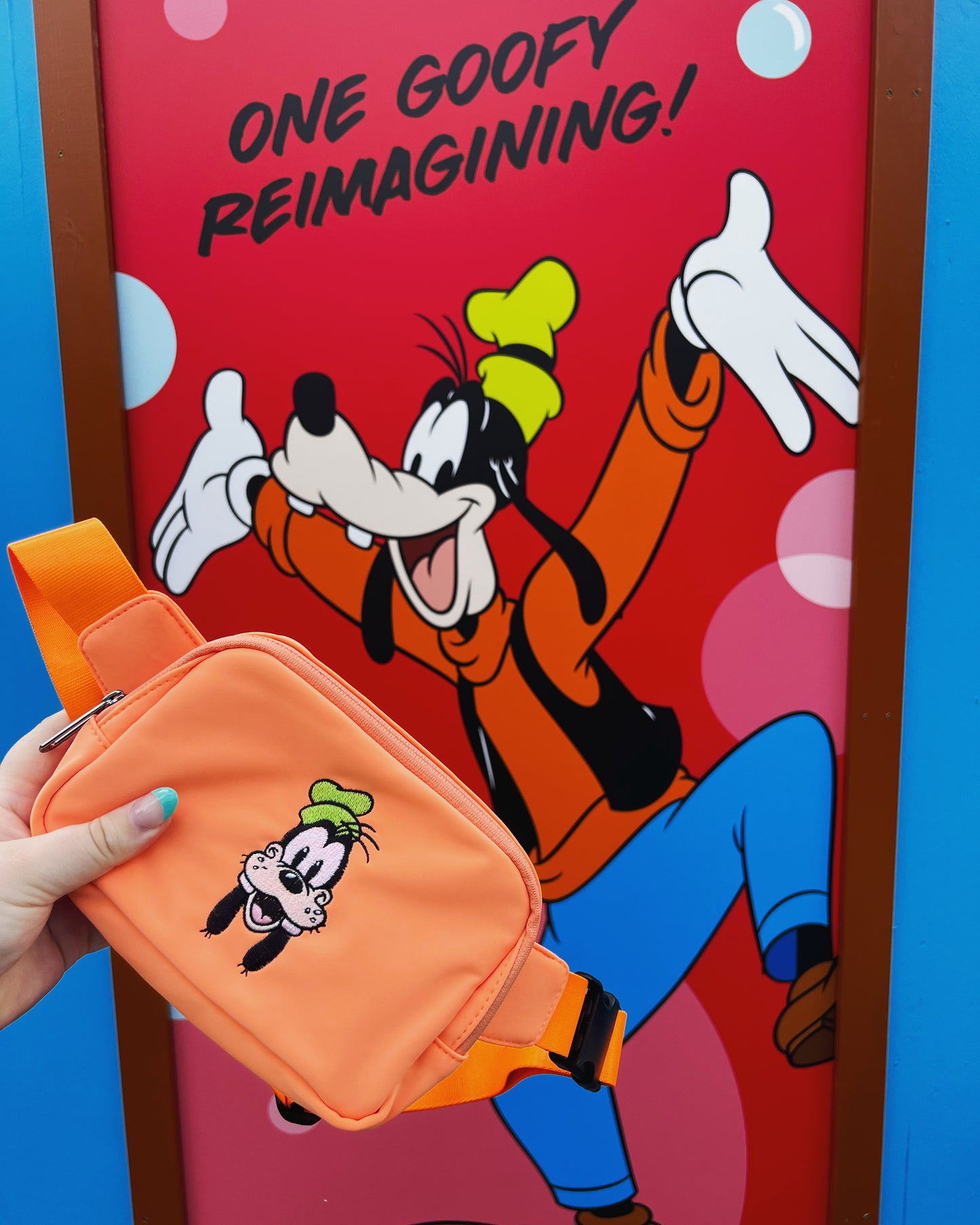 Goofy Embroidered Fanny Pack