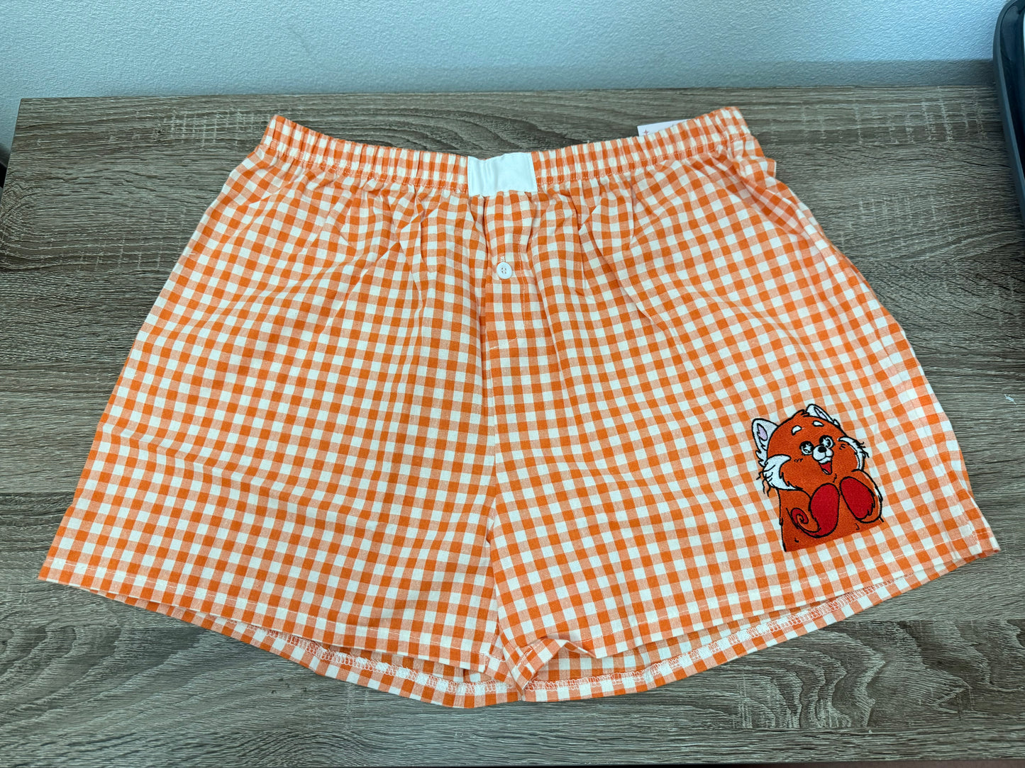 Turning Red Embroidered Boxer Shorts