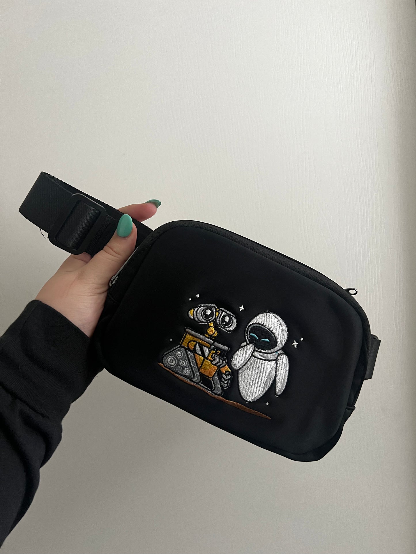 Wall-E and Eve Embroidered Fanny Pack