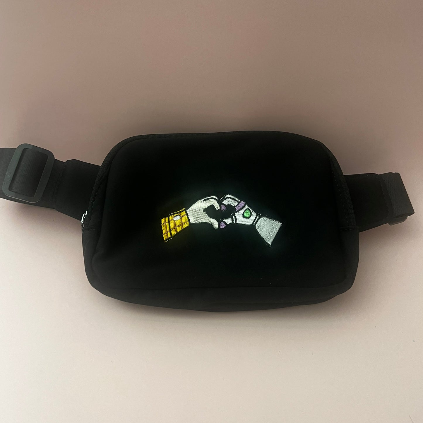 Woody and Buzz Heart Hands Embroidered Fanny Pack