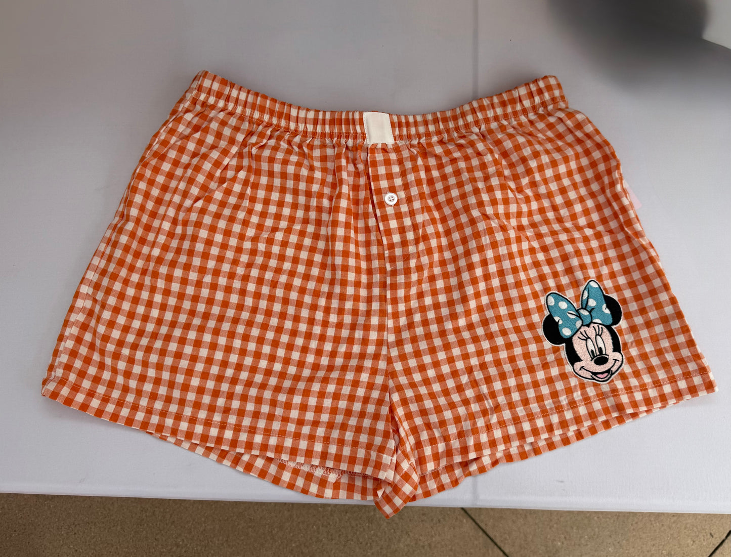 Minnie Mouse Life of a Show Girl Embroidered Boxer Shorts