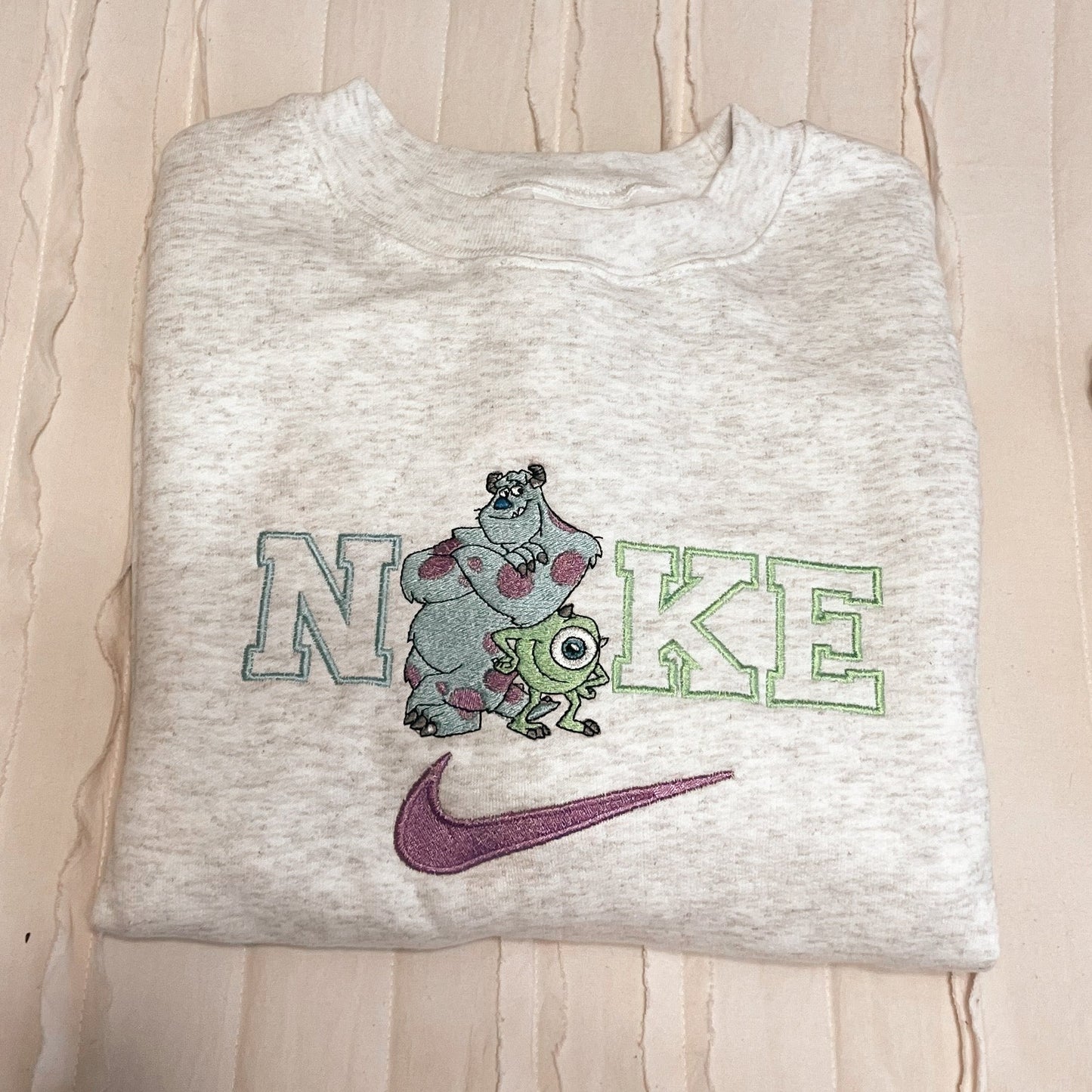 Monsters Embroidered Crewneck Sweater