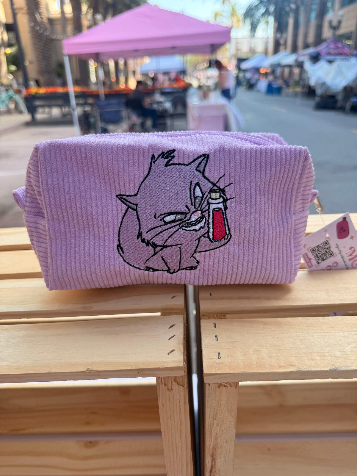 Yzma Cat Embroidered Zipper Pouch