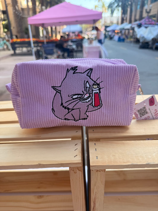 Yzma Cat Embroidered Zipper Pouch