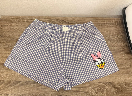 Daisy Duck Embroidered Boxer Shorts