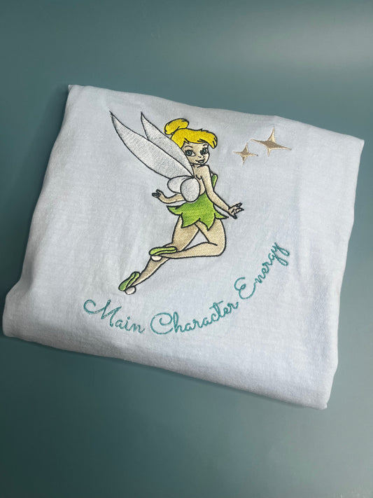 Main Character Energy Embroidered T-Shirt/Crewneck