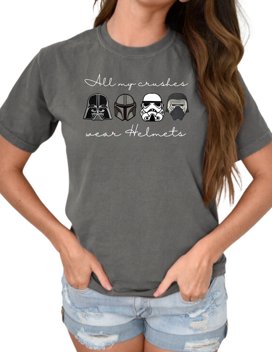 All My Crushes Wear Helmets T-Shirts