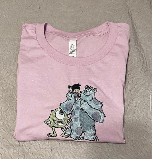 Monsters Embroidered T-Shirt