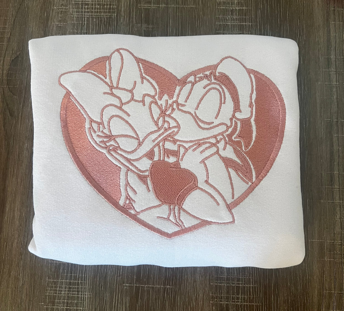 Ducks in Love Embroidered Crewneck