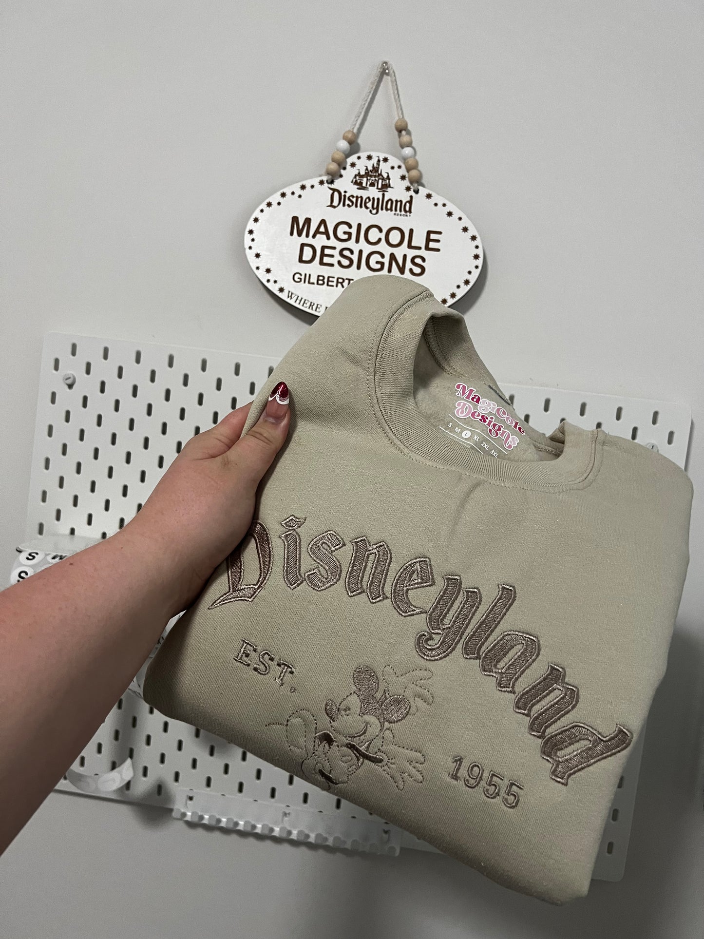 Disneyland Main Mouse Embroidered Crewneck
