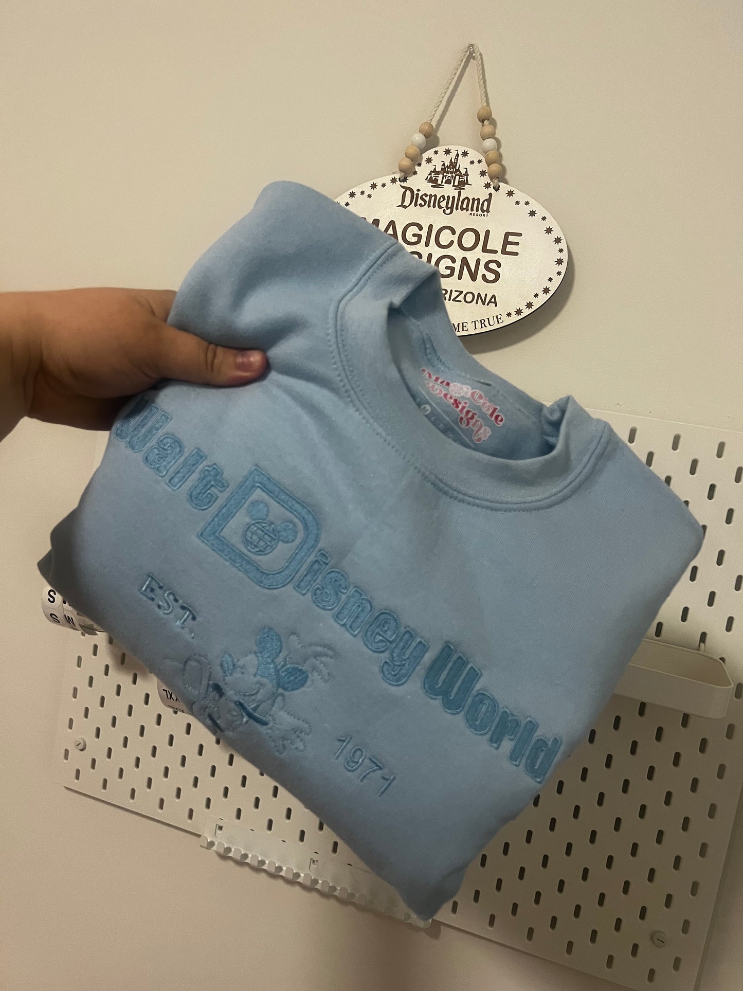 Walt Disney World Main Mouse Embroidered Crewneck