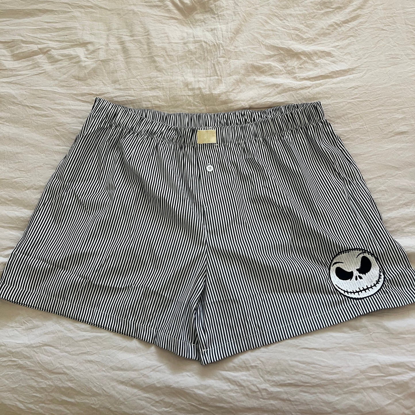 Jack Skellington Embroidered Boxer Shorts