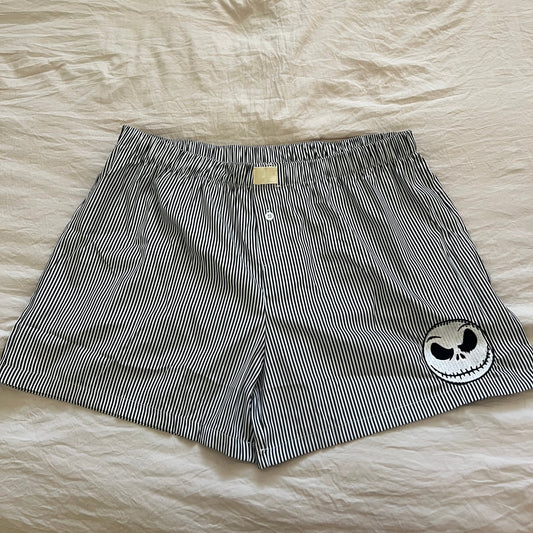 Jack Skellington Embroidered Boxer Shorts