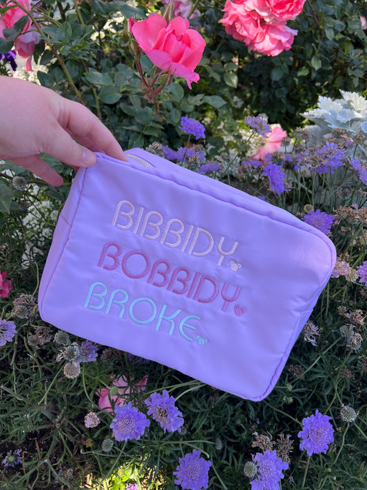 Broke Embroidered Large Pouch
