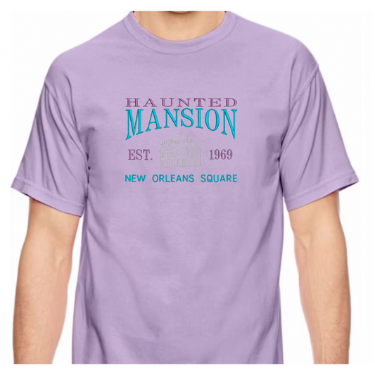 Haunted Mansion Embroidered T-Shirt