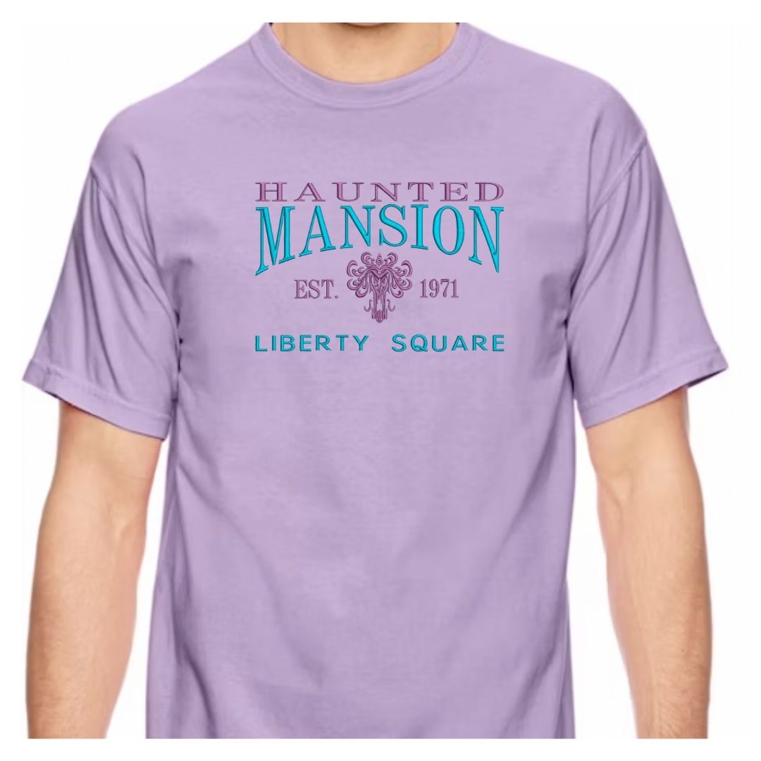 Haunted Mansion Embroidered T-Shirt