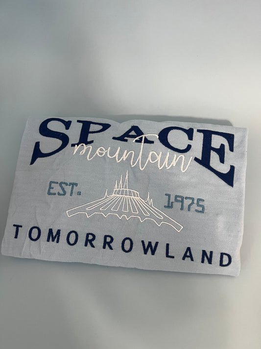 Space Mountain Embroidered T-Shirt