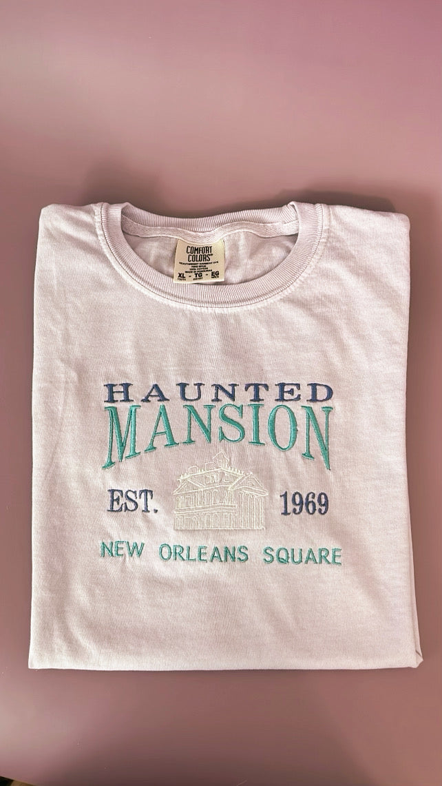 Haunted Mansion Embroidered T-Shirt