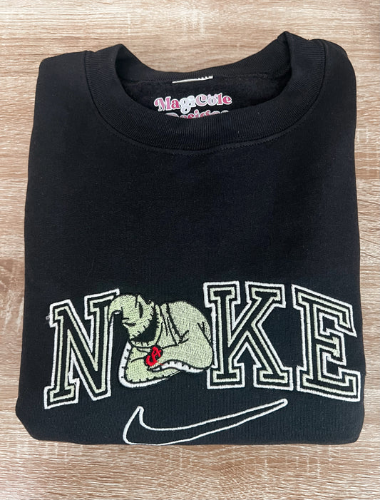 Oogie Boogie Embroidered Crewneck